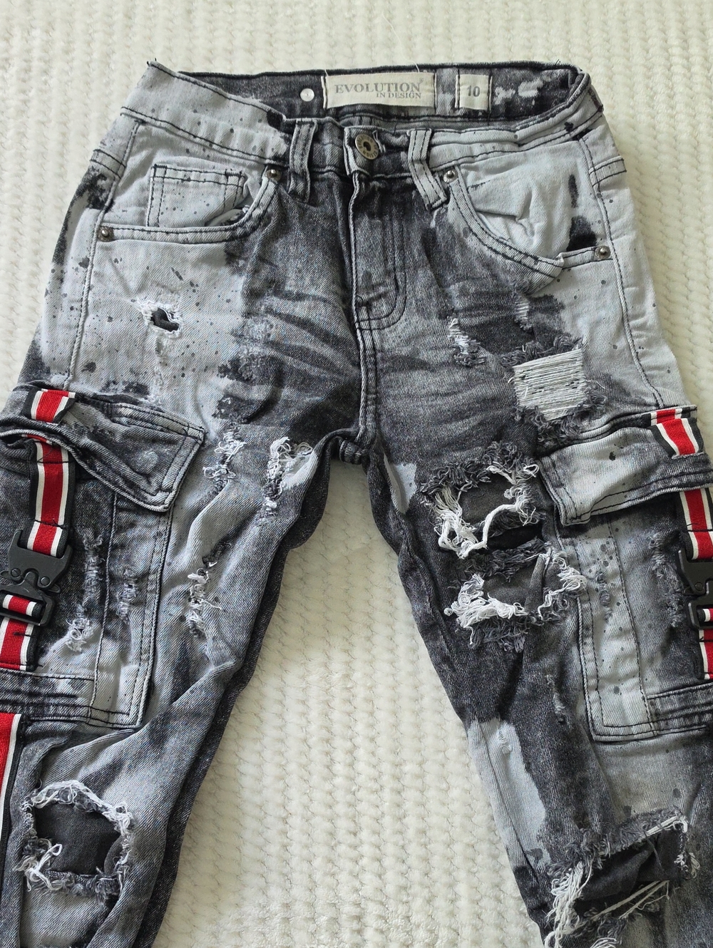 Evolution In Design Dark Gray Black Jeans